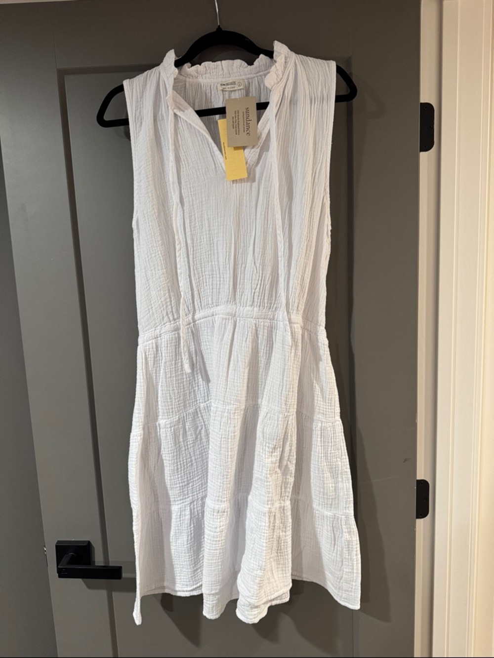 “Dockside Delight” White Sundress/Cover up